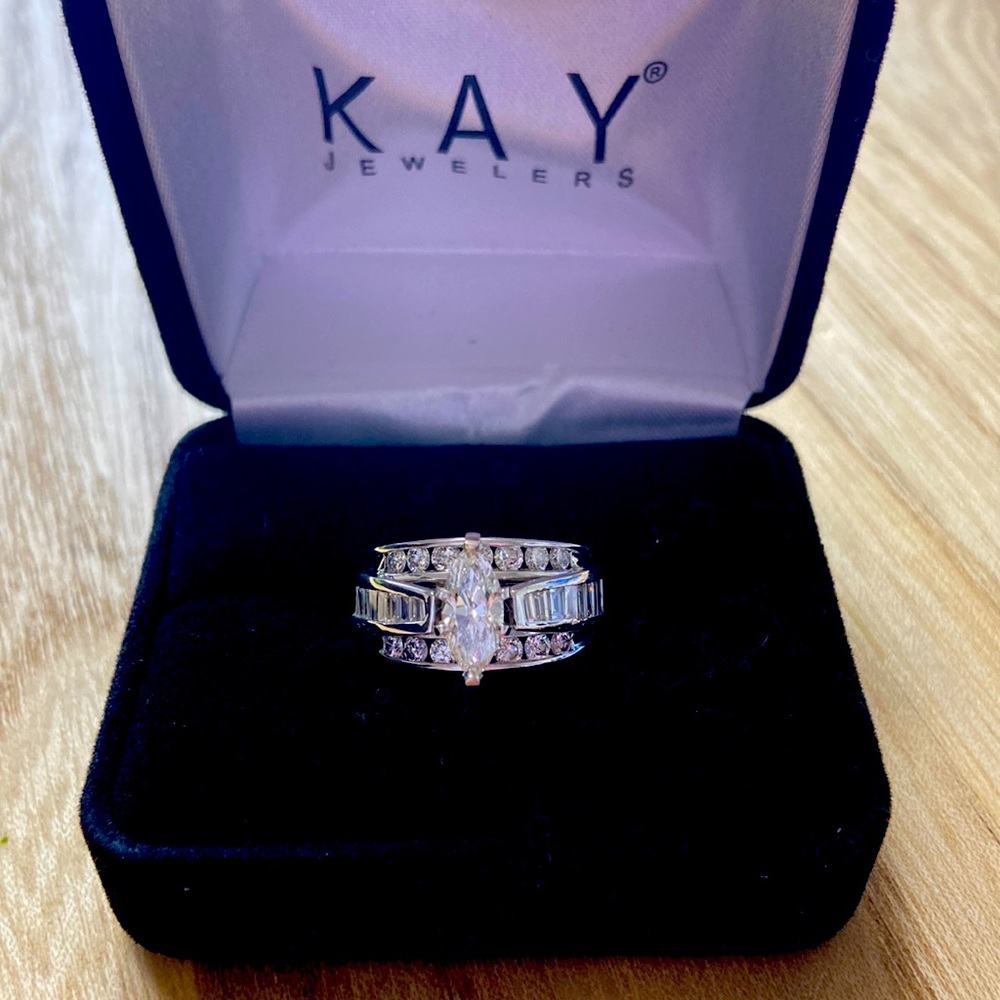 2 ct Marquise Diamond Engagement Ring